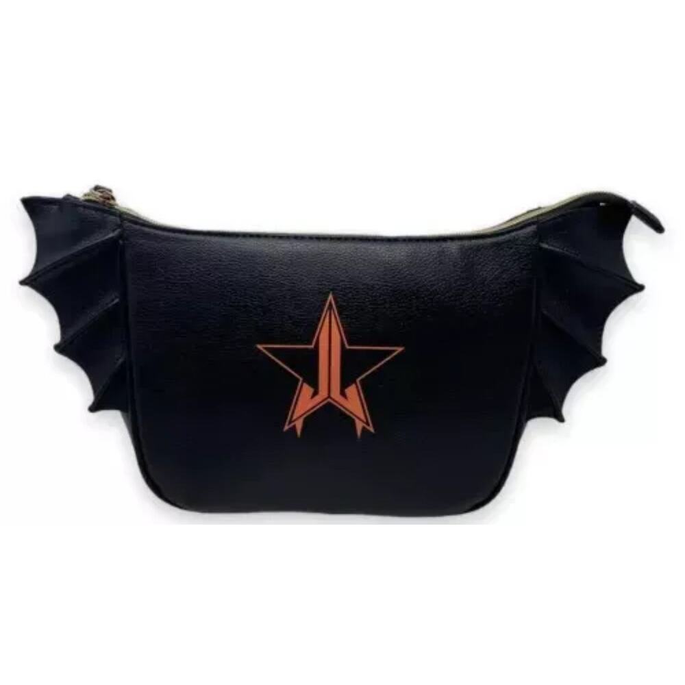 JEFFREE STAR Black Bat Wing Full Zip Makeup Bag Halloween Inspired 2021​​​